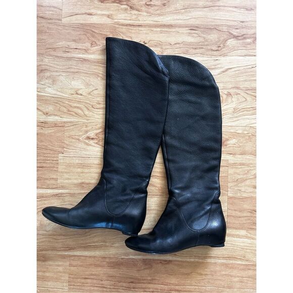 Via spiga leather back knew high boots size 9.5 - Picture 1 of 6